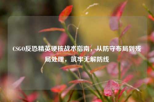 CSGO反恐精英硬核战术指南，从防守布局到残局处理，筑牢无解防线