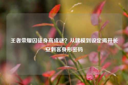 王者荣耀囚徒身高成谜？从建模到设定揭开长安刺客身形密码