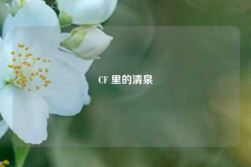 CF 里的清泉