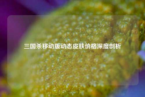 三国杀移动版动态皮肤价格深度剖析