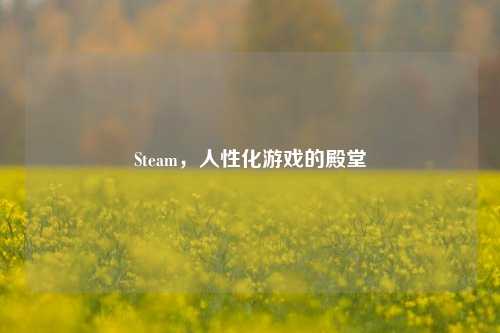 Steam,人性化游戏的殿堂