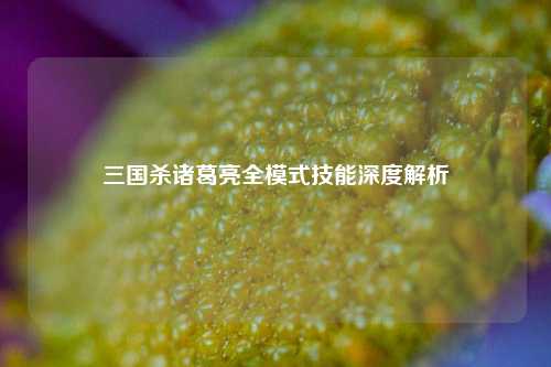 三国杀诸葛亮全模式技能深度解析