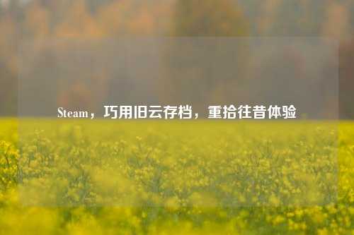 Steam,巧用旧云存档,重拾往昔体验