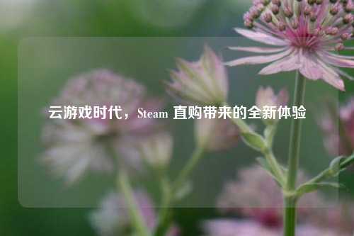 云游戏时代,Steam 直购带来的全新体验