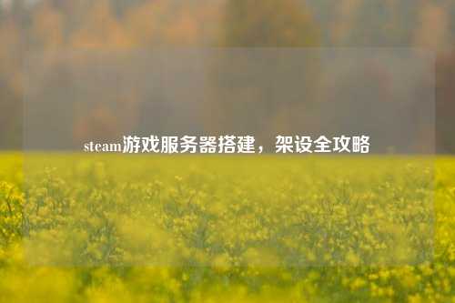 steam游戏服务器搭建,架设全攻略