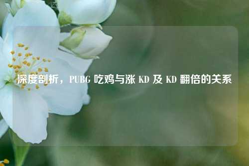 深度剖析,PUBG 吃鸡与涨 KD 及 KD 翻倍的关系