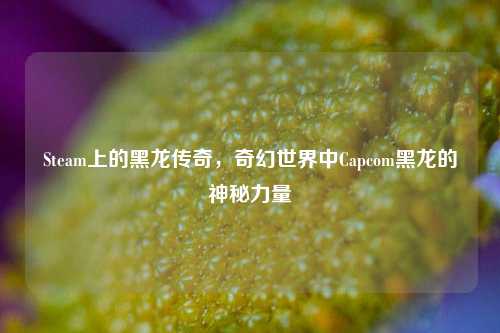 Steam上的黑龙传奇，奇幻世界中Capcom黑龙的神秘力量