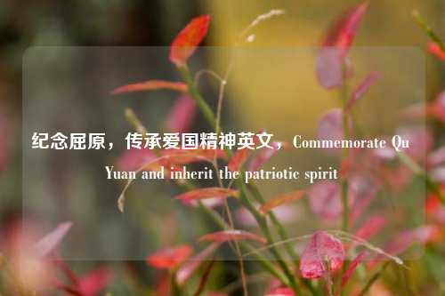 纪念屈原,传承爱国精神英文,Commemorate Qu Yuan and inherit the patriotic spirit