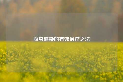 滴虫感染的有效治疗之法