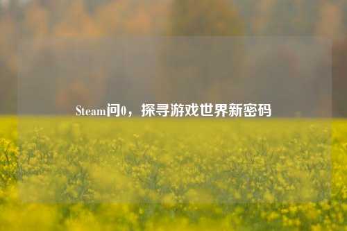 Steam问0，探寻游戏世界新密码
