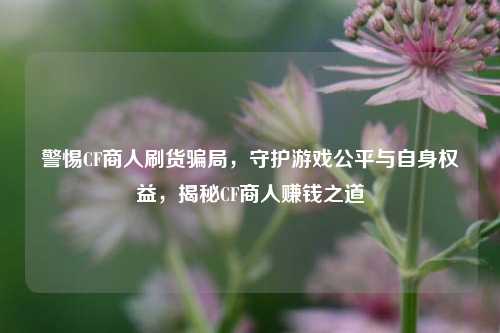 警惕CF商人刷货骗局,守护游戏公平与自身权益,揭秘CF商人赚钱之道