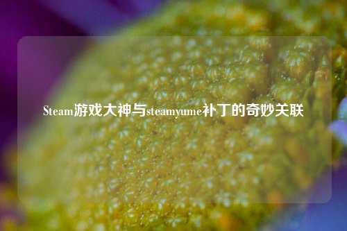 Steam游戏大神与steamyume补丁的奇妙关联