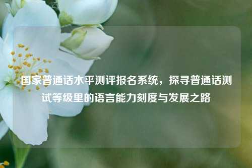 国家普通话水平测评报名系统,探寻普通话测试等级里的语言能力刻度与发展之路