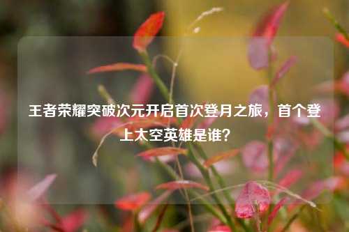 王者荣耀突破次元开启首次登月之旅,首个登上太空英雄是谁?