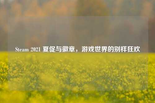 Steam 2021 夏促与徽章,游戏世界的别样狂欢