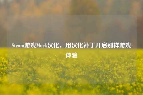 Steam游戏Muck汉化，用汉化补丁开启别样游戏体验