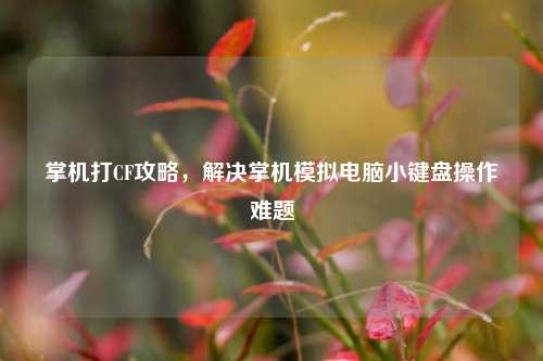 掌机打CF攻略,解决掌机模拟电脑小键盘操作难题