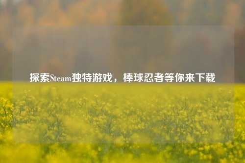 探索Steam独特游戏,棒球忍者等你来下载