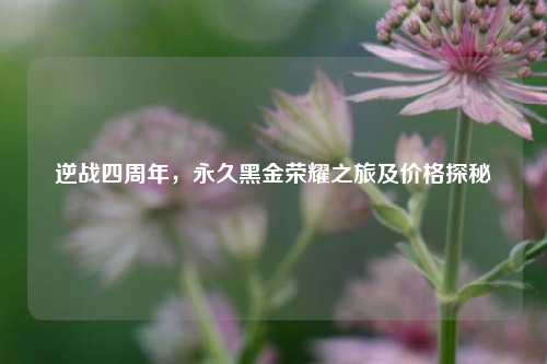 逆战四周年,永久黑金荣耀之旅及价格探秘