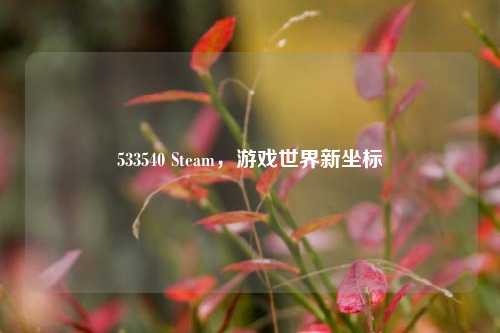 533540 Steam,游戏世界新坐标